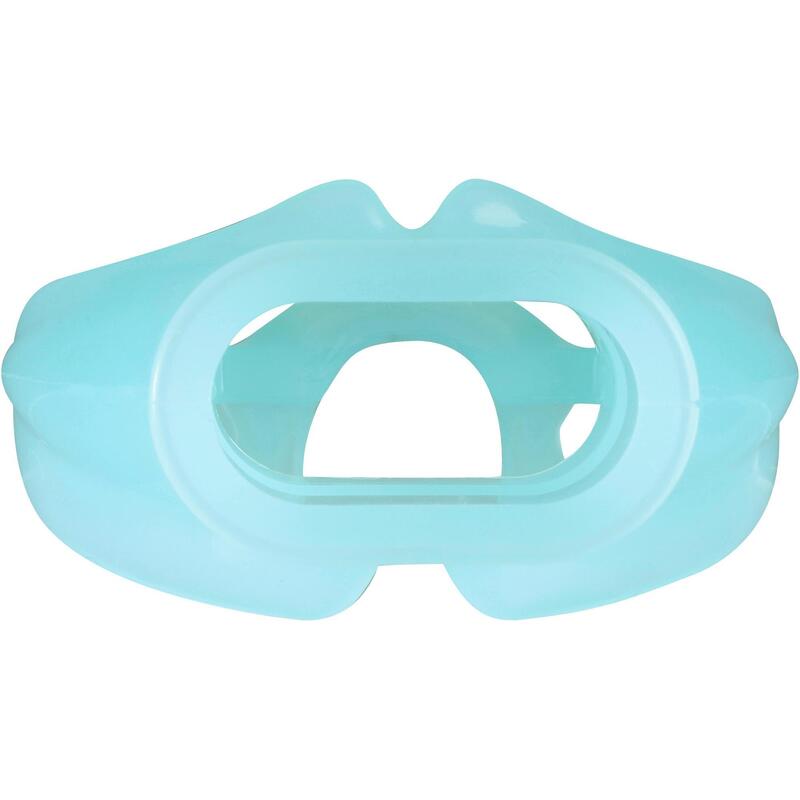 Scuba diving mouthpiece regulator monodensity for women and children in blue
