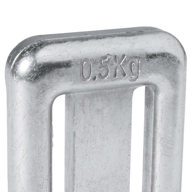 SUBEA 500g uncoated lead underwater diving weight Decathlon