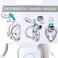 Camera mount for the first version of the  Easybreath  mask without nut.