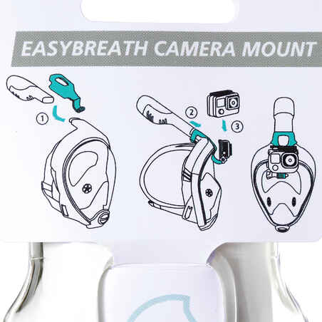 Camera mount for the first version of the  Easybreath  mask without nut.