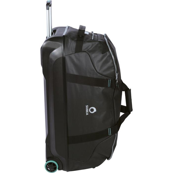 Bolsa de Viaje Maleta Buceo con Ruedas Subea SCD 120 L Negro Azul SUBEA Decathlon