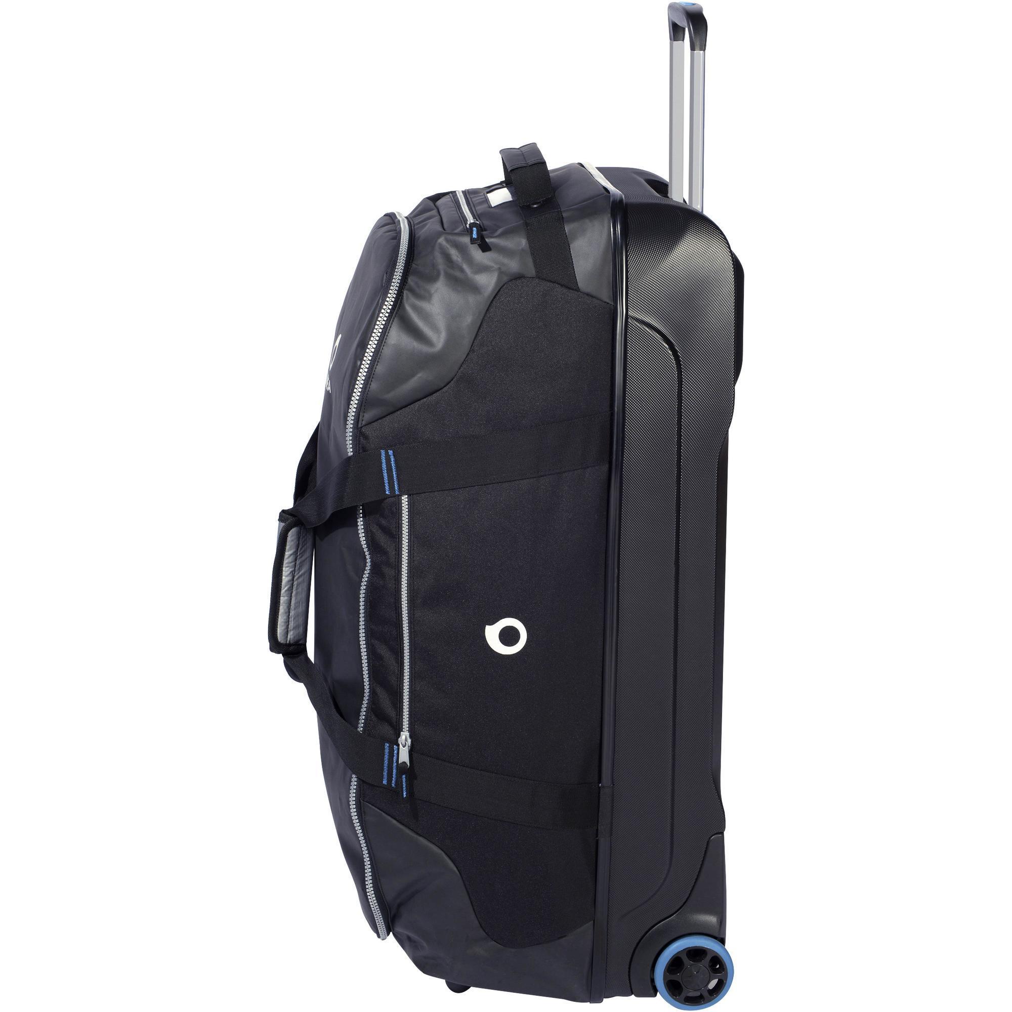 SCD 90 L trolley hard-shell wheeled diving travel bag black/blue