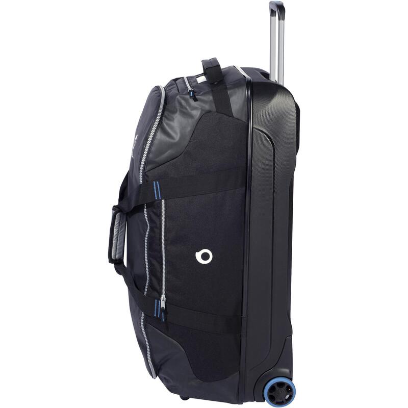 Tauchtasche Reisetasche 90L Trolley Hartschale schwarz/blau