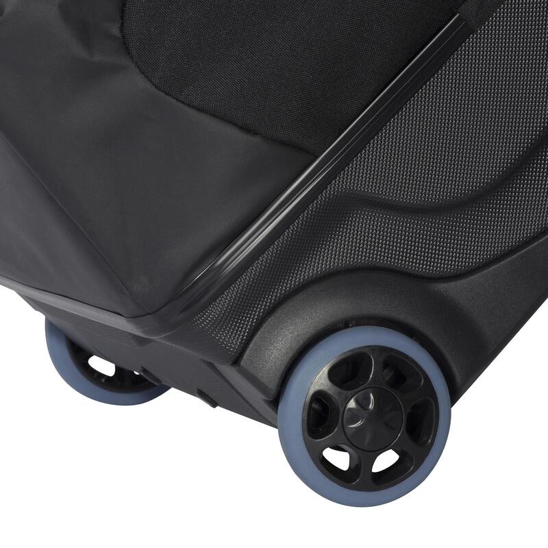 Sac de voyage de plongée à roulettes coque rigide SCD 90 L trolley noir/bleu