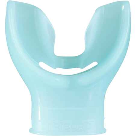 Scuba diving mouthpiece regulator monodensity for women and children in blue