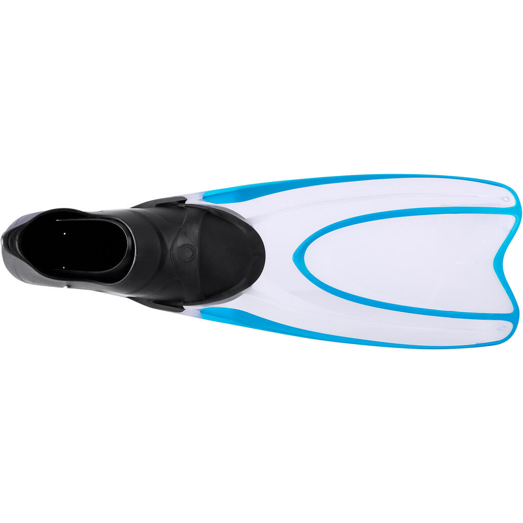 Blue 500 translucent diving fins