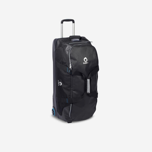 Scuba Diving Travel Roller Bag Subea 90L Black