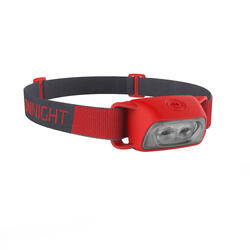Lampe frontale trekking ONNIGHT 100 rouge - 80 lumens