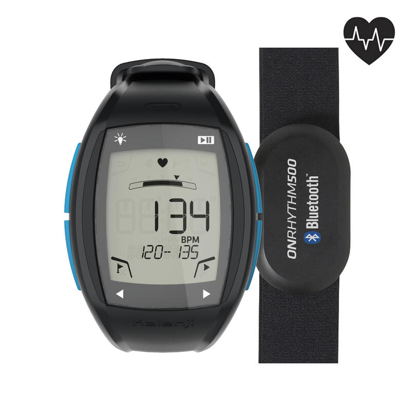 Montre running cardio - HR300 noire bleue