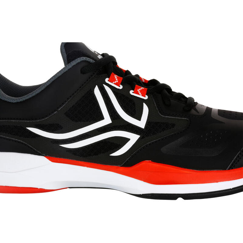 Scarpe tennis uomo TS560 nero-rosso