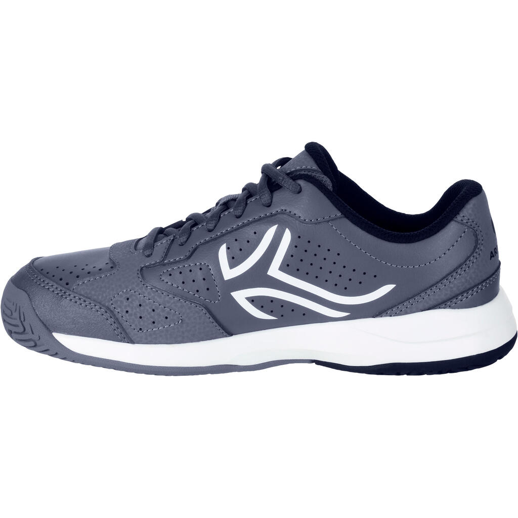 Tennisschuhe TS530 Kinder schwarz/weiß