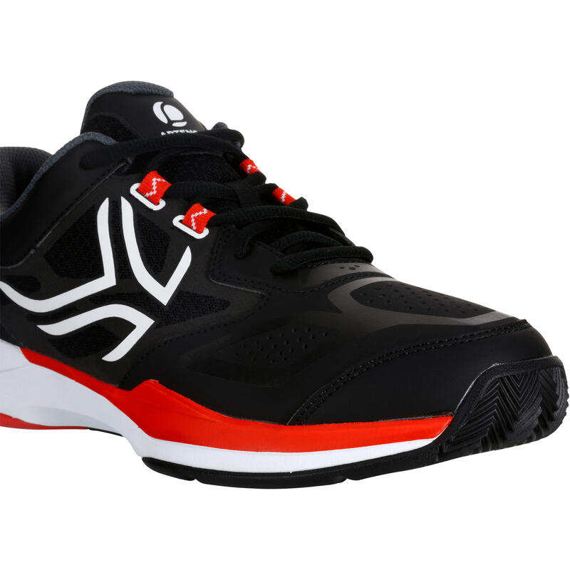 Scarpe tennis uomo TS560 nero-rosso