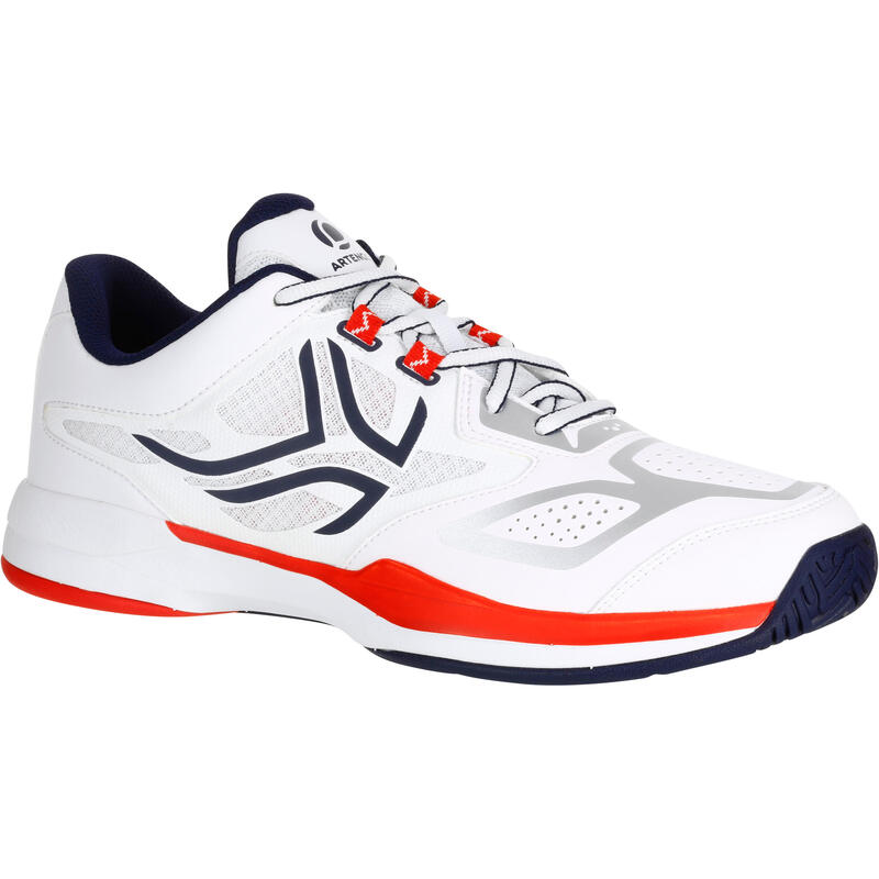 ZAPATILLAS DE TENIS HOMBRE TS560 BLANCO ROJO MULTI TERRENO 