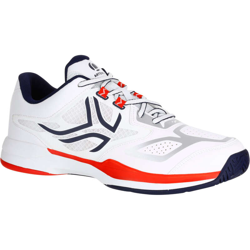 ARTENGO TS560 Multi-Court Tennis Shoes - White/Red