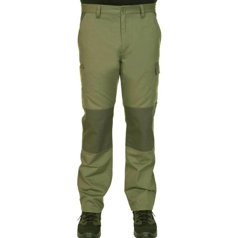 Pantalón Cargo Hombre Solognac Steppe 300 Bicolor Resistente Multibolsillos