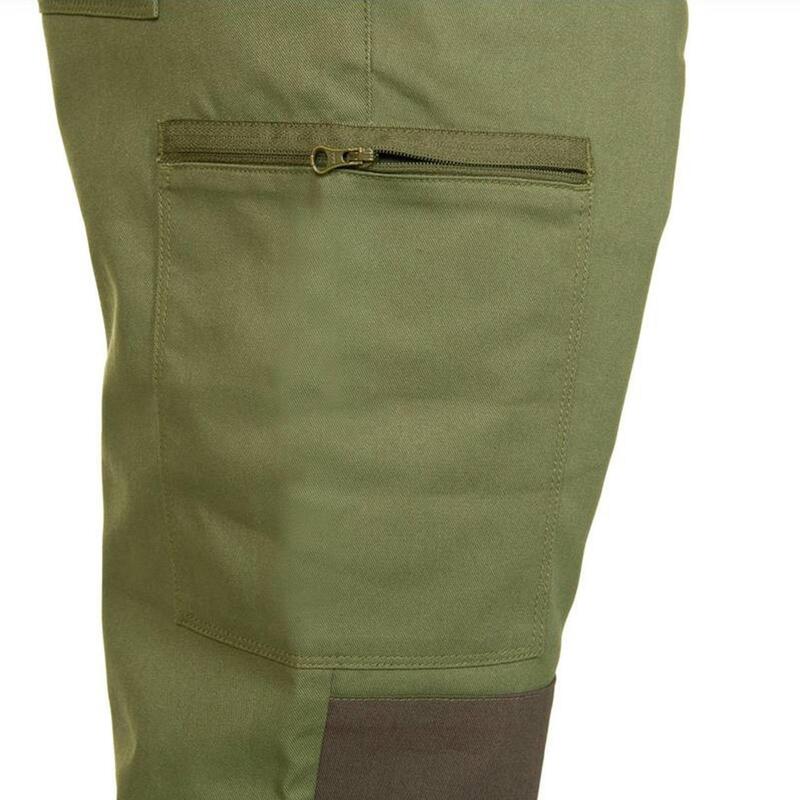 Pantalón Cargo Hombre Solognac Steppe 300 Bicolor Resistente Multibolsillos