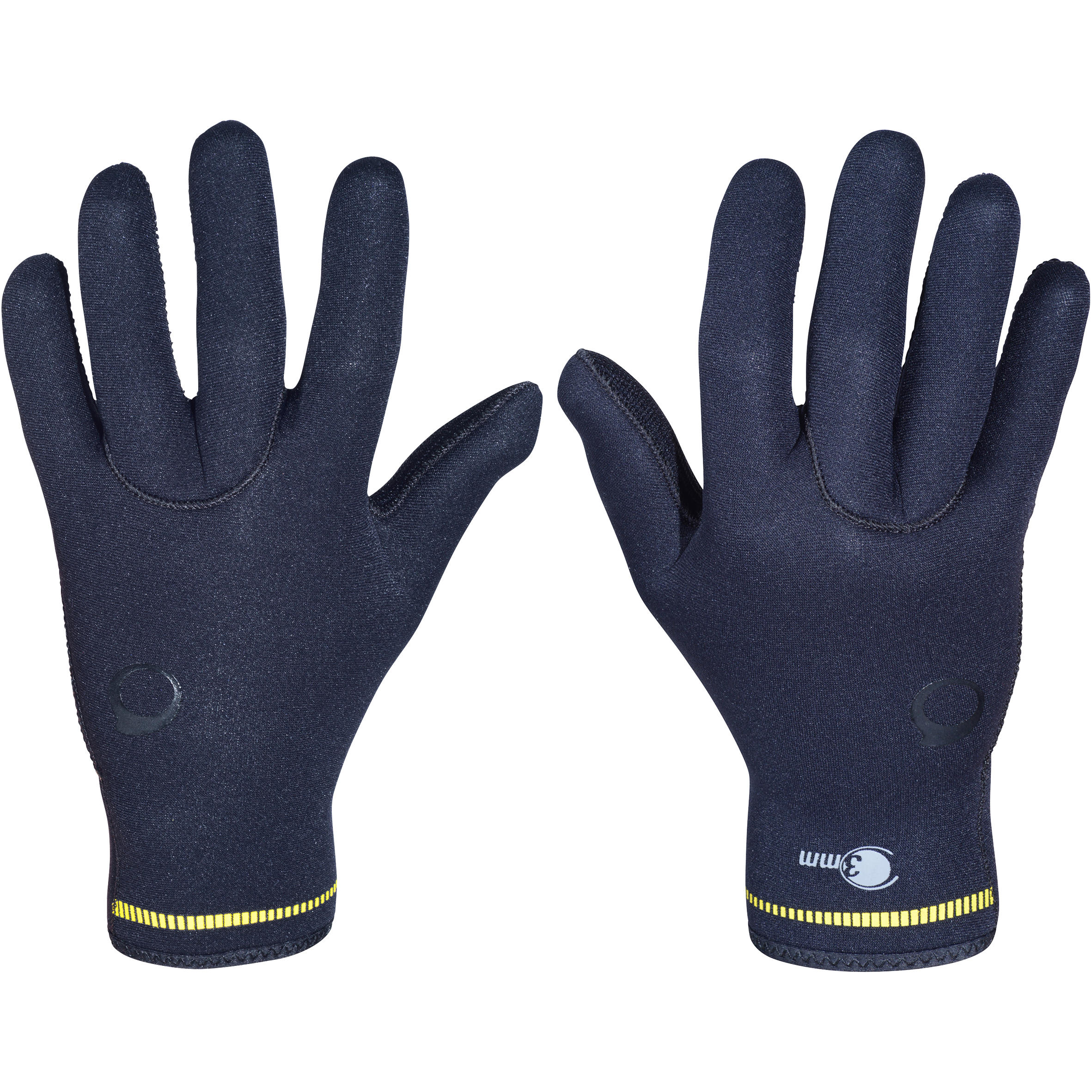 Diving gloves 3 mm neoprene black 3/9