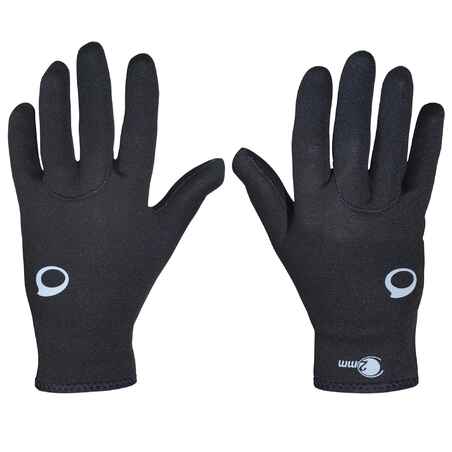 Diving gloves 2 mm neoprene black
