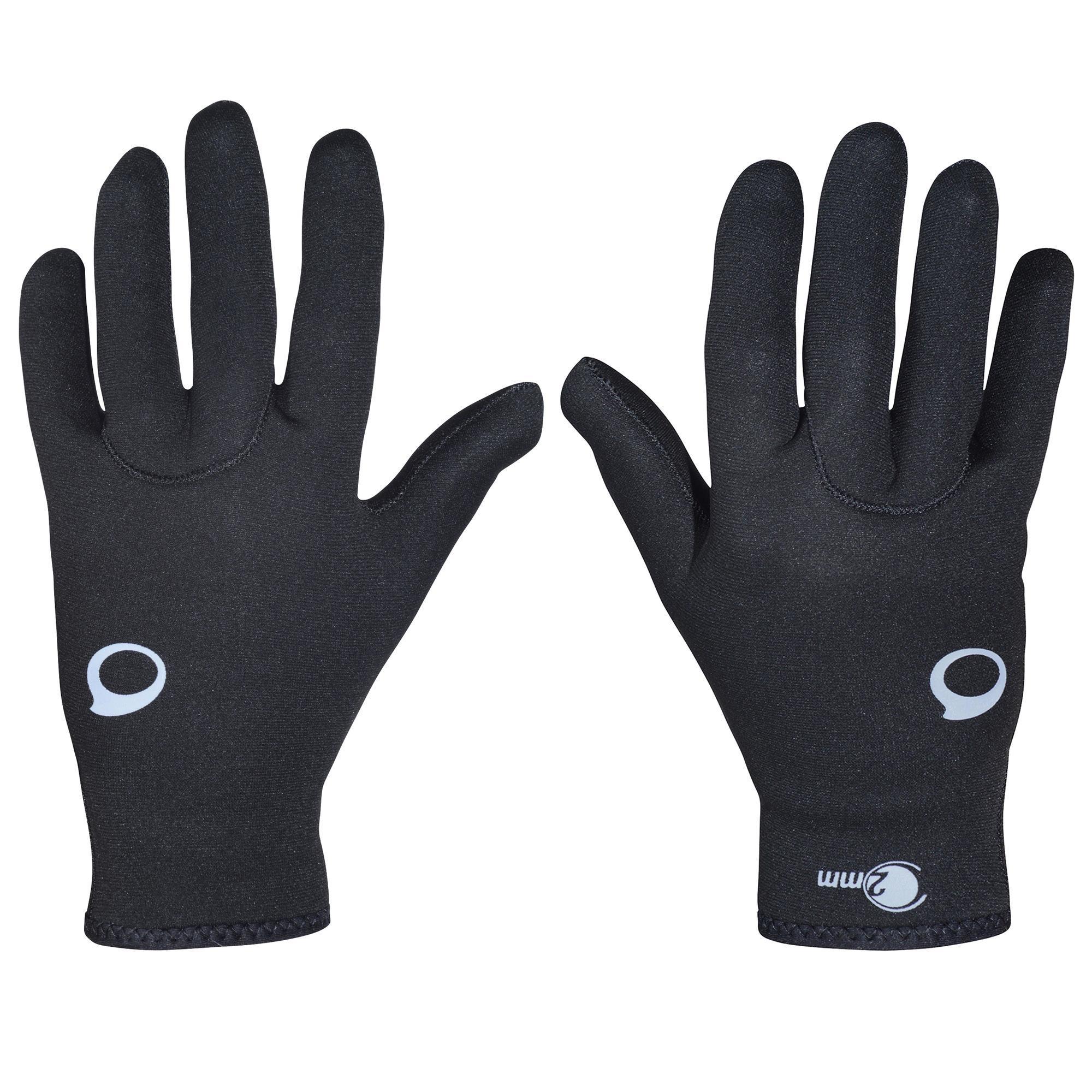 2mm neoprene diving gloves - black