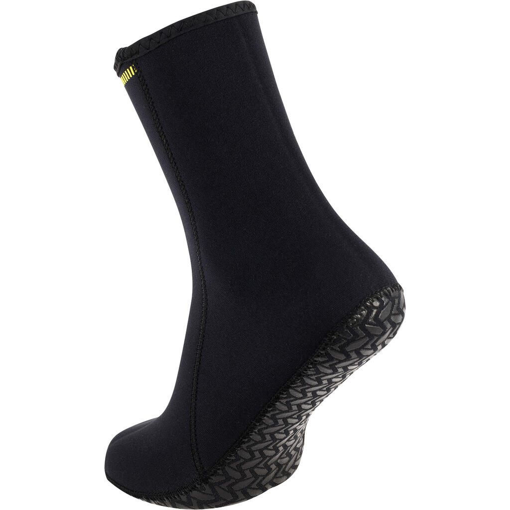 Neoprensocken Tauchen Neopren 3 mm - schwarz