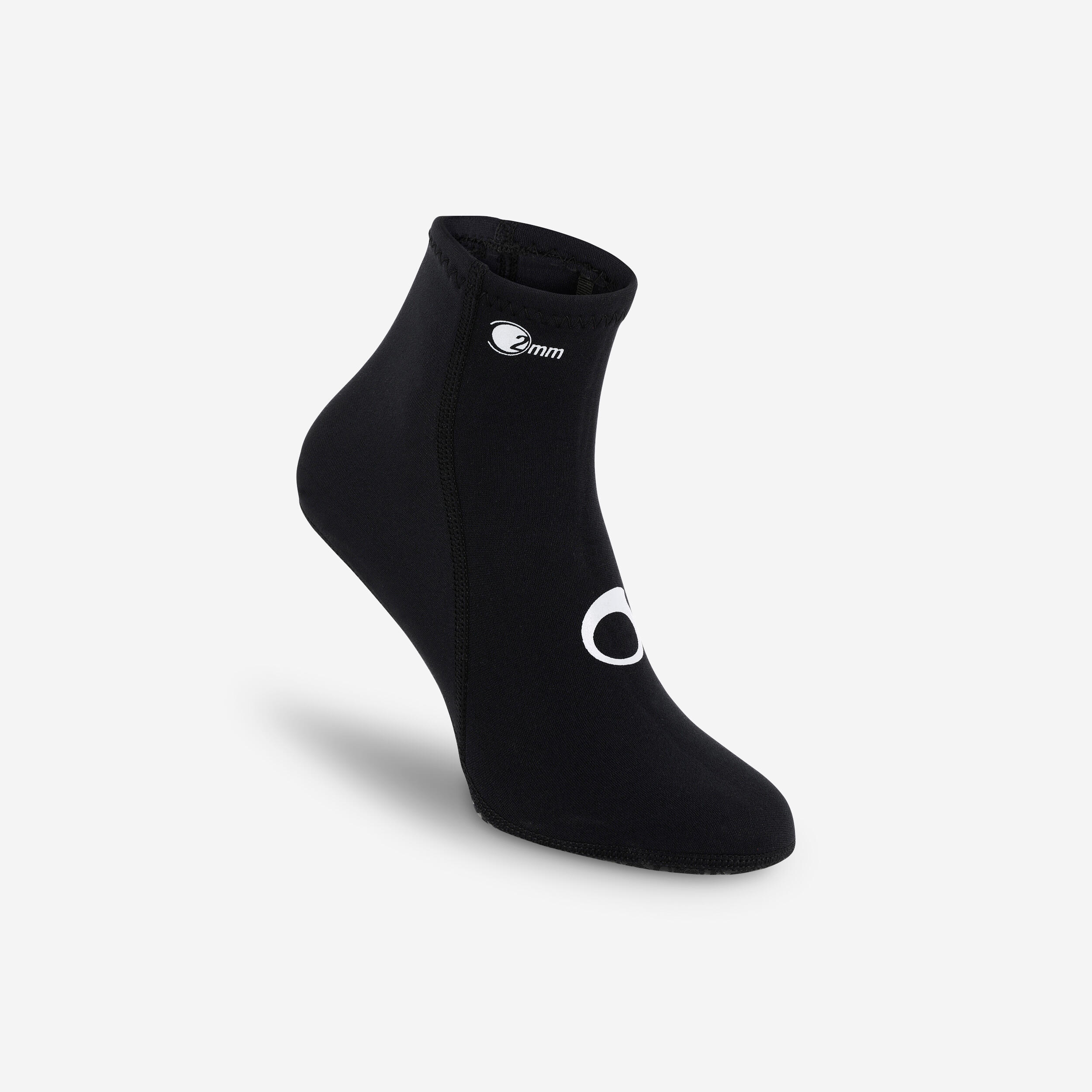 2mm neoprene diving socks - black