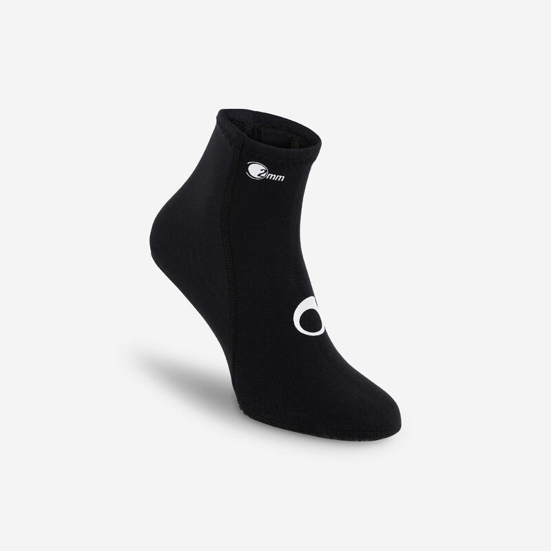 Neoprenové ponožky na potápění SCD 100 2 mm