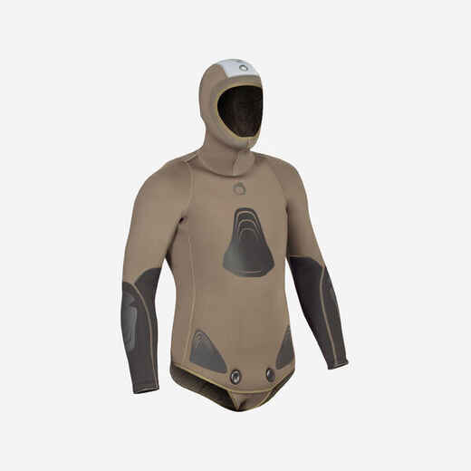 
      Spearfishing Wetsuit Jacket Plush Neoprene 7 mm SPF 100
  