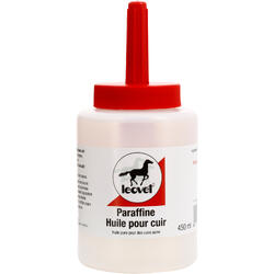 Paraffineolie voor leer + kwast ruitersport - 450 ml