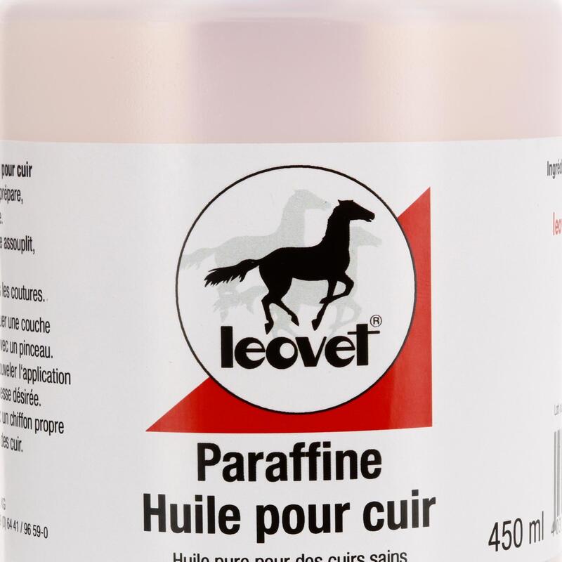 Huile paraffine pour cuir équitation avec pinceau Cheval et Poney - 450 ml