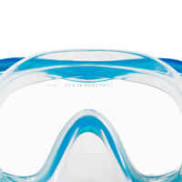 FRD 120 freediving mask green turquoise