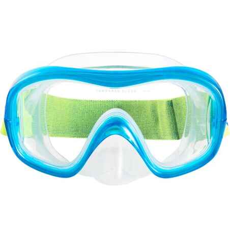 FRD 120 freediving mask green turquoise
