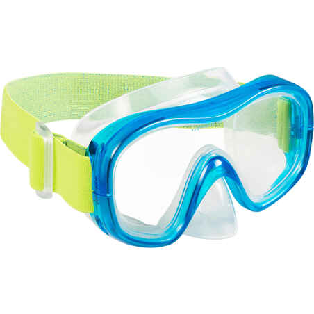 FRD 120 freediving mask green turquoise