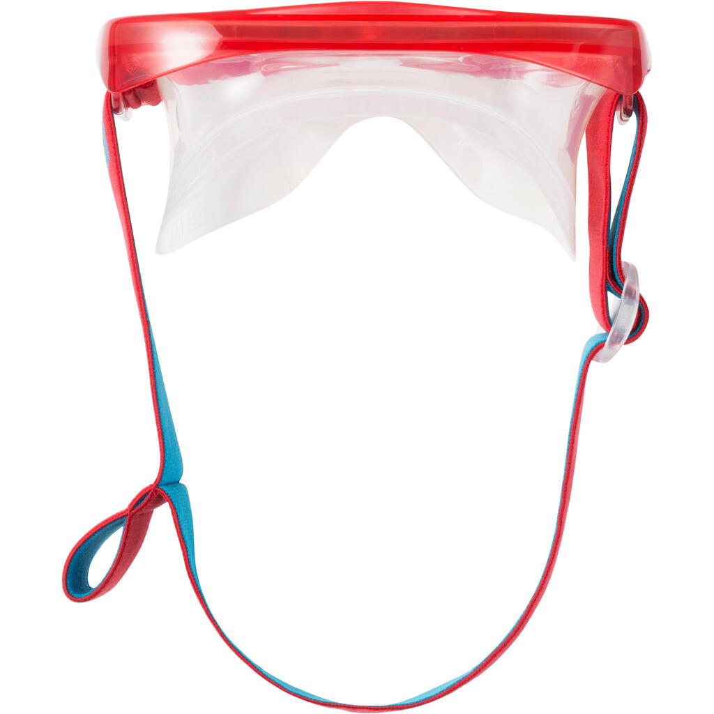 Schnorchel-Set Freediving FRD120 Erwachsene türkisblau