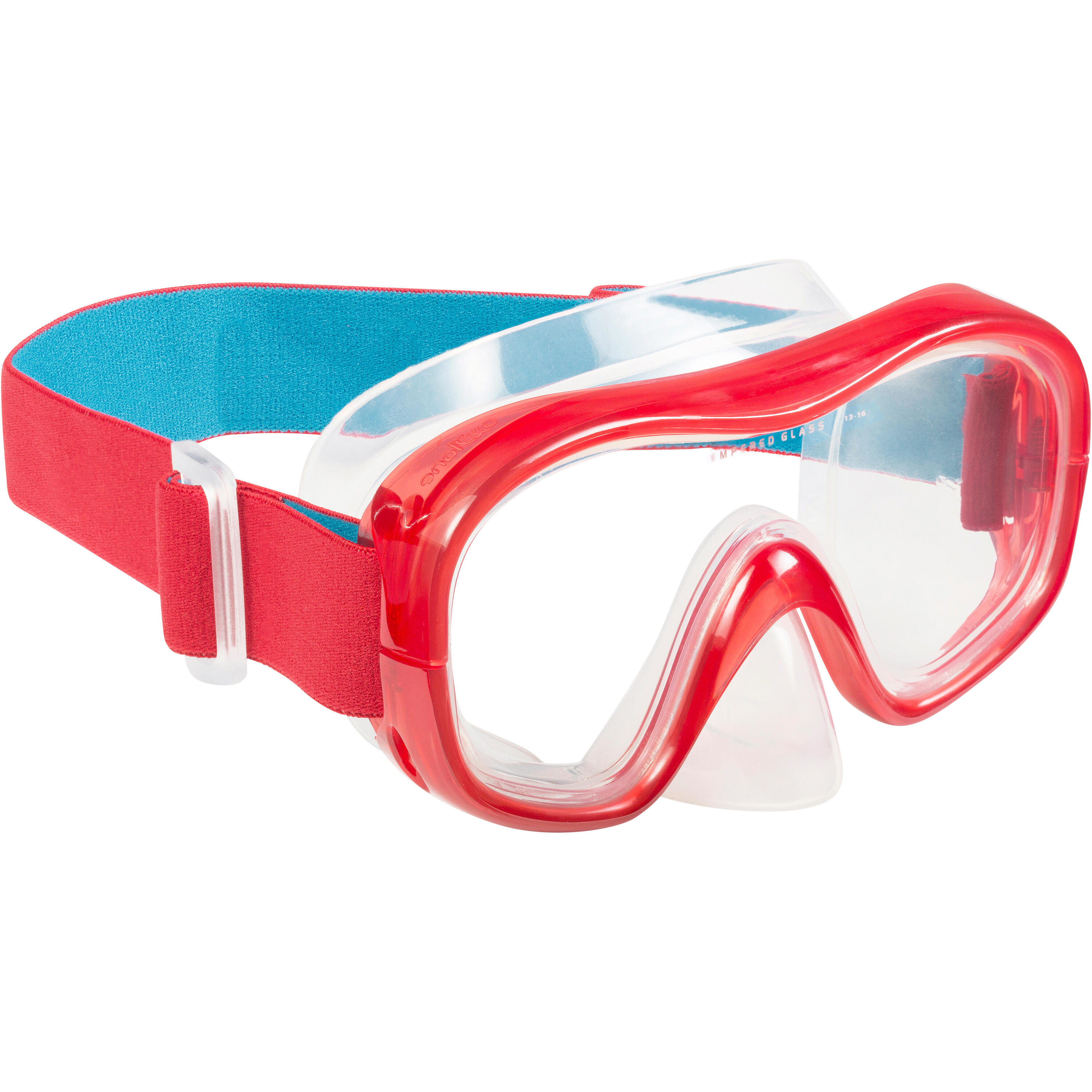 SUBEA FRD 120 freediving mask red turquoise
