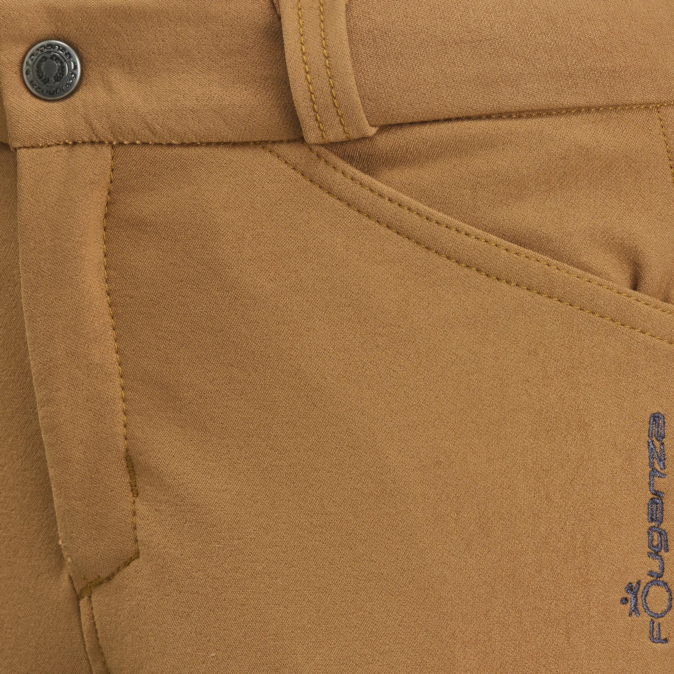 BR560 Grip Kids' Horse Riding Silicone Patch Jodhpurs - Camel 9/22