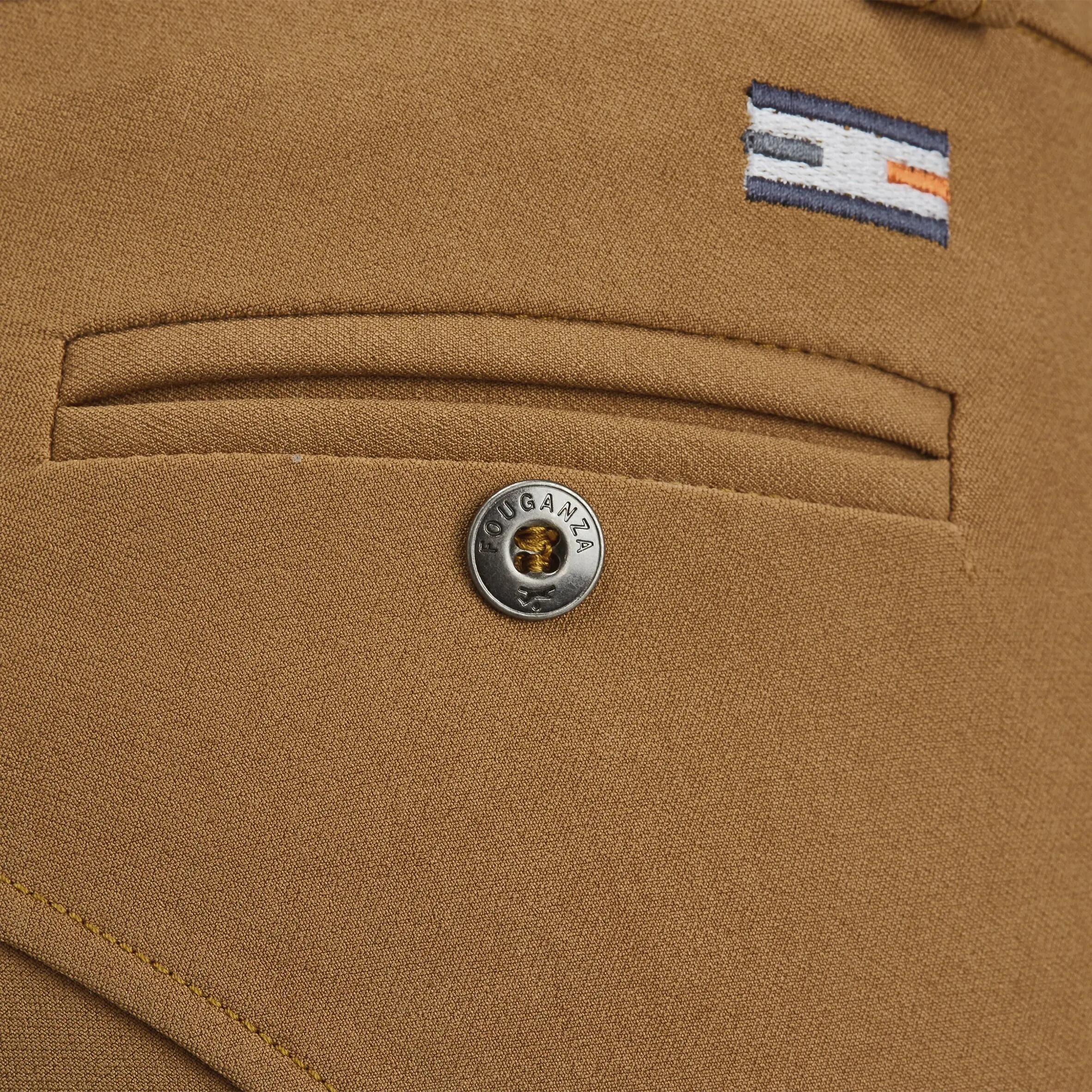 BR560 Grip Kids' Horse Riding Silicone Patch Jodhpurs - Camel 10/22