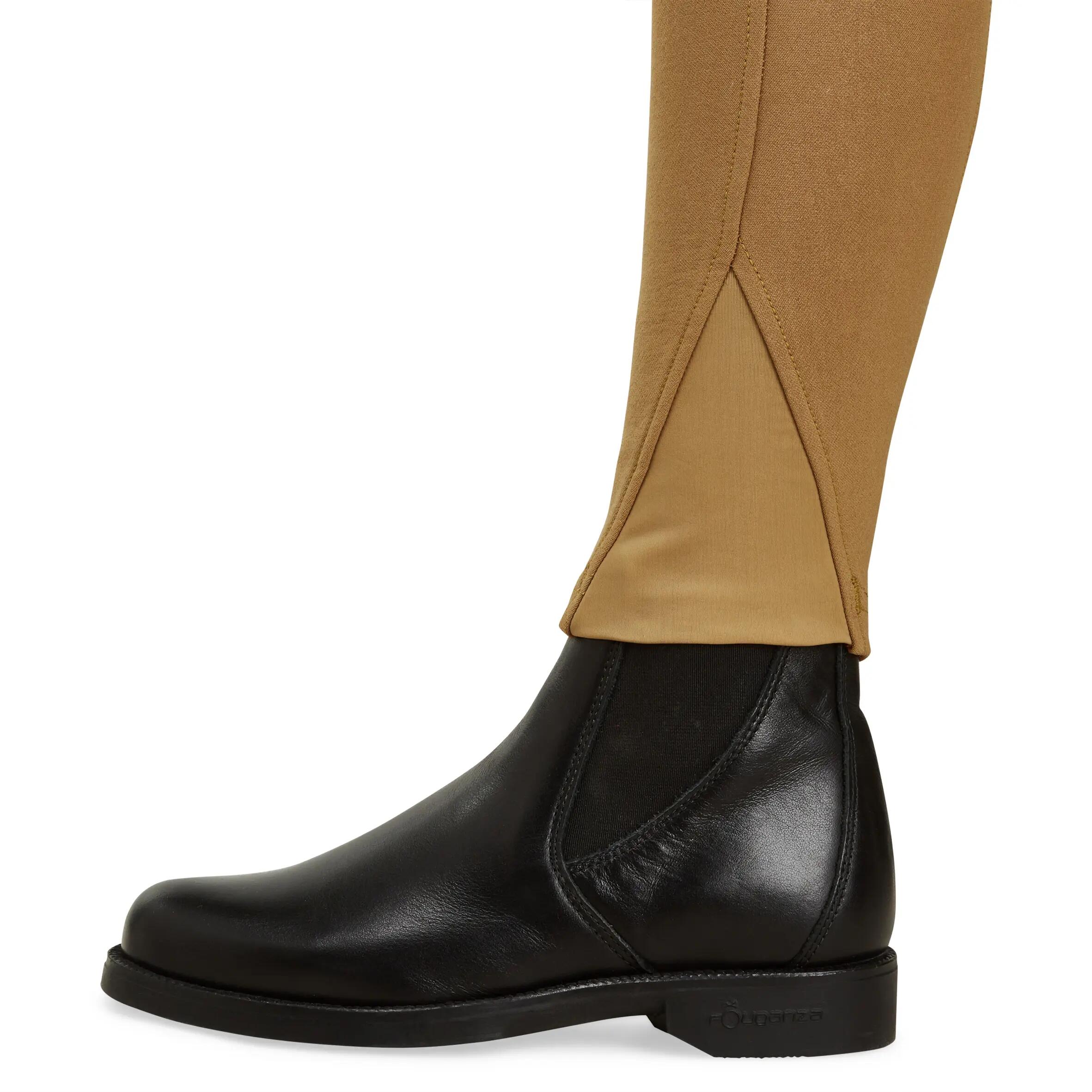 BR560 Grip Kids' Horse Riding Silicone Patch Jodhpurs - Camel 13/22