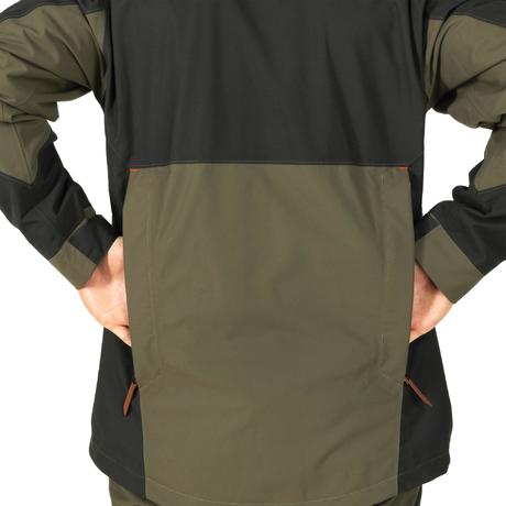VESTE CHASSE IMPERMEABLE RENFORT 500 VERTE | Solognac