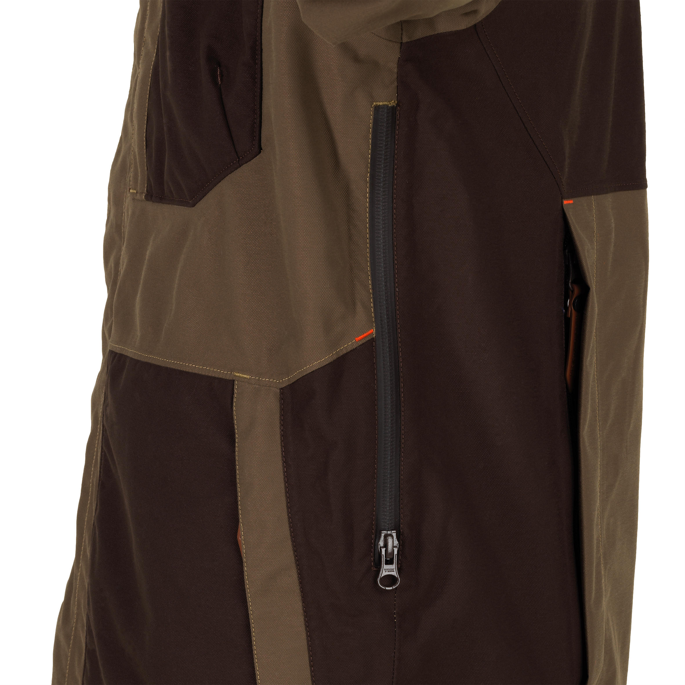 VESTE CHASSE IMPERMEABLE RENFORT MARRON 500 12/22