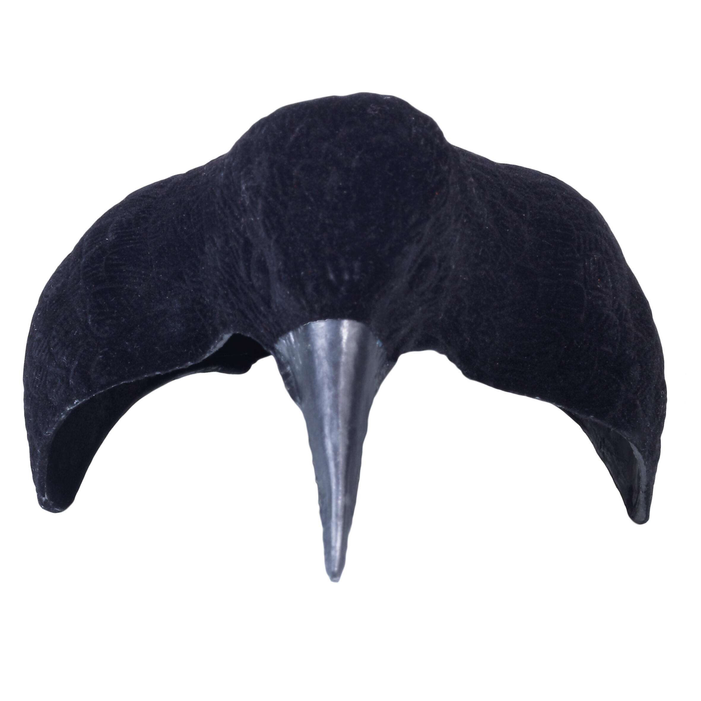 COQUILLE CORBEAU FLOQUE AVEC TIGE 3/6