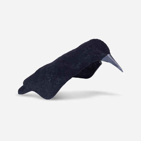 FLOCKED CROW SHELL WITH ROD