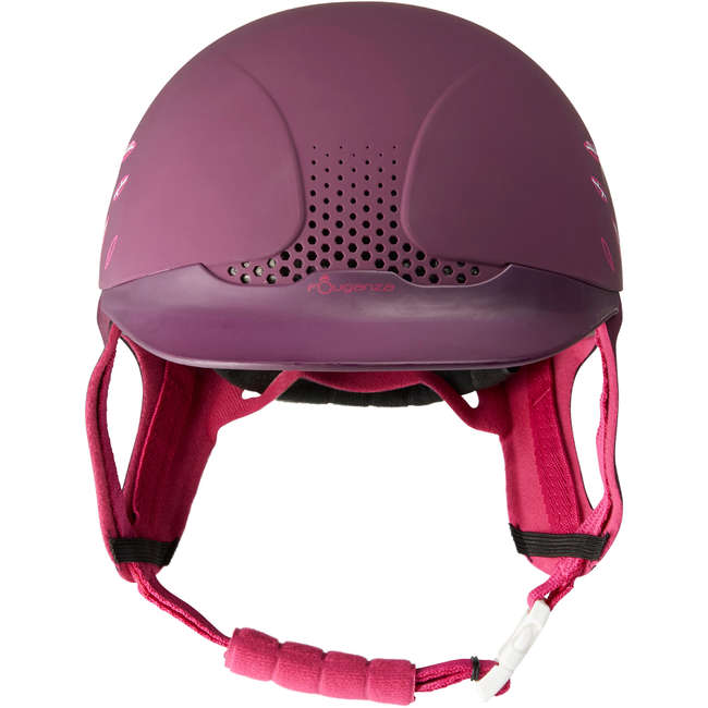 FOUGANZA Safety Horse Riding Hat Plum Decathlon