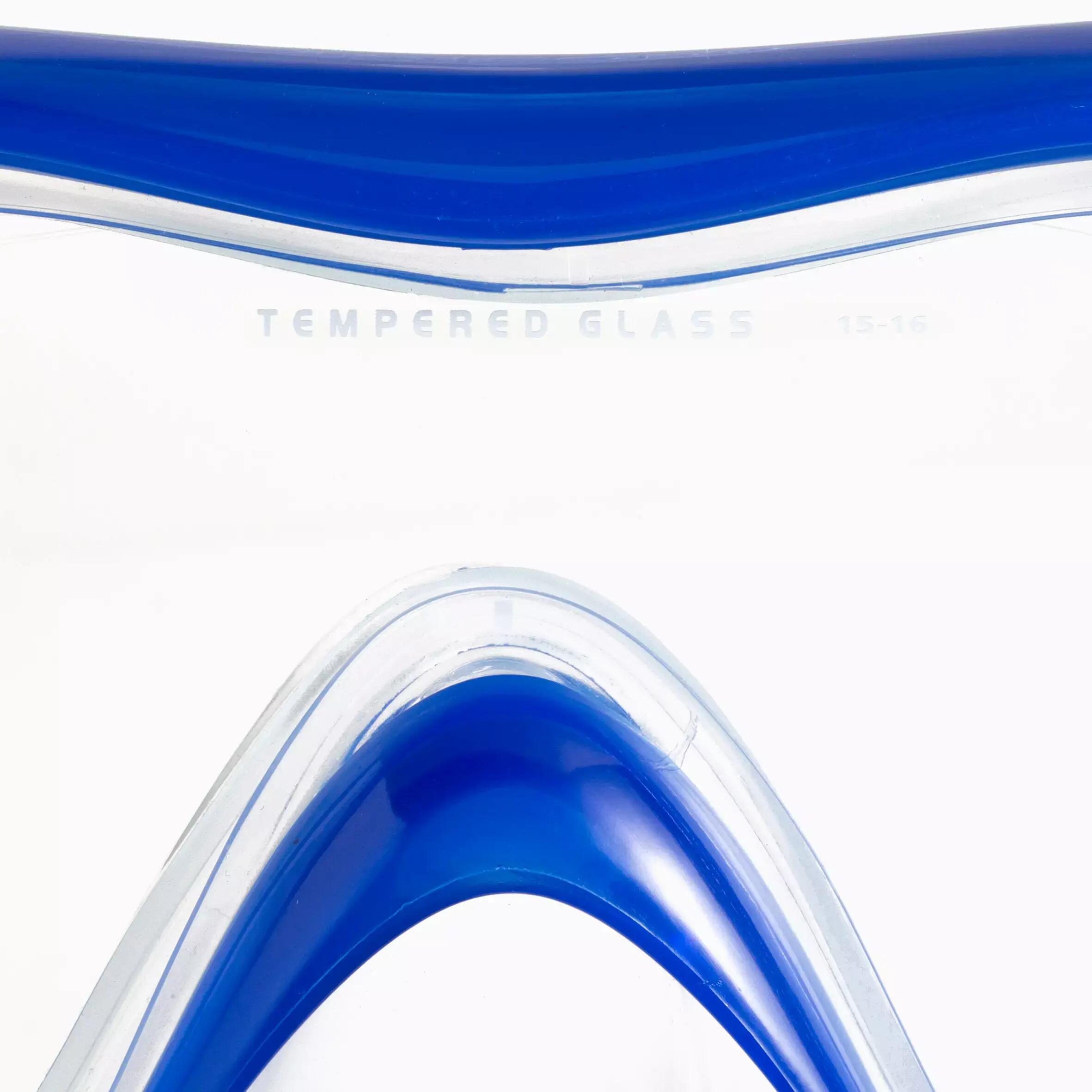 FRD120 freediving snorkel mask kit for adults blue turquoise 11/19