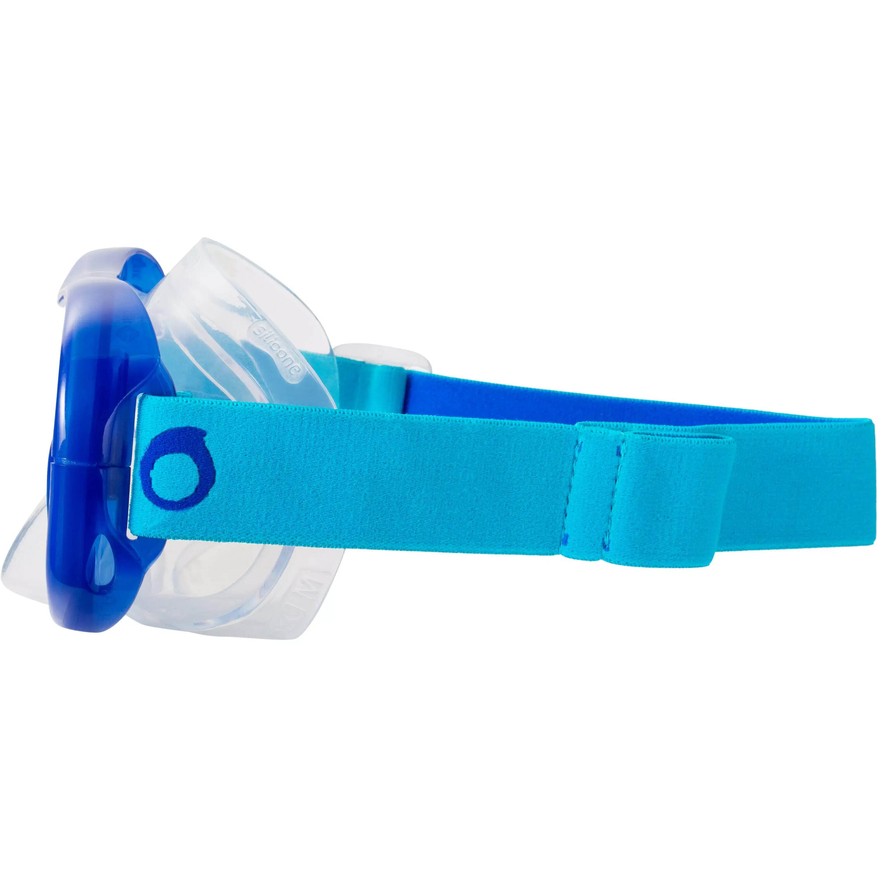 FRD120 freediving snorkel mask kit for adults blue turquoise 6/19