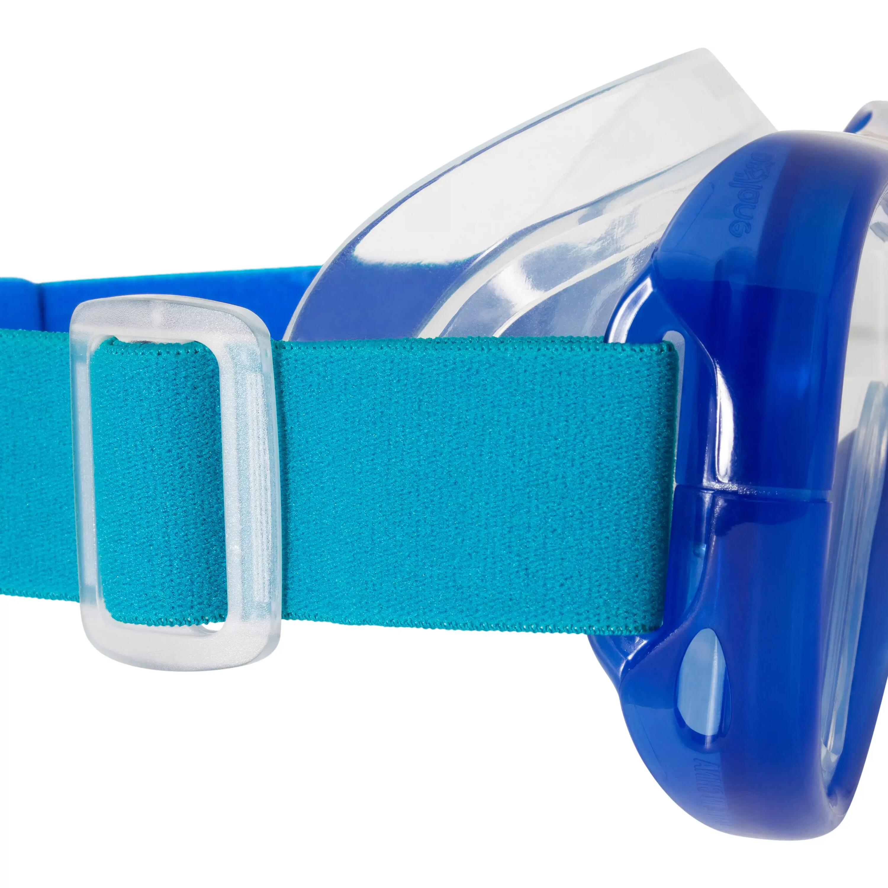 FRD120 freediving snorkel mask kit for adults blue turquoise 8/19