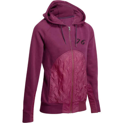 
      Paddock Women's Horse Riding Sweatshirt - Plum
  