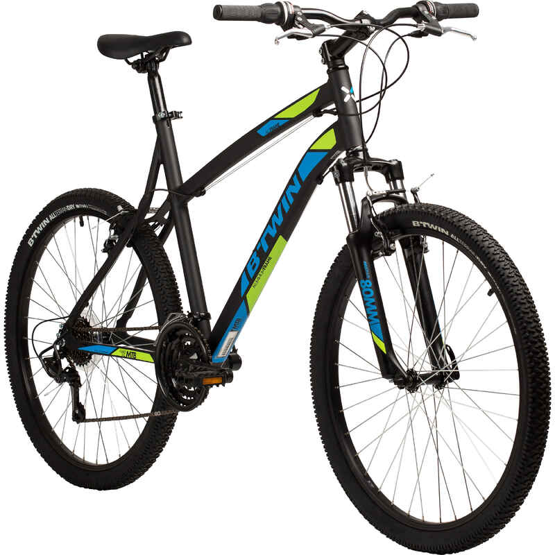 Btwin Cycles Btwin Rockrider 340 Mountain Bike Review Btwin Black