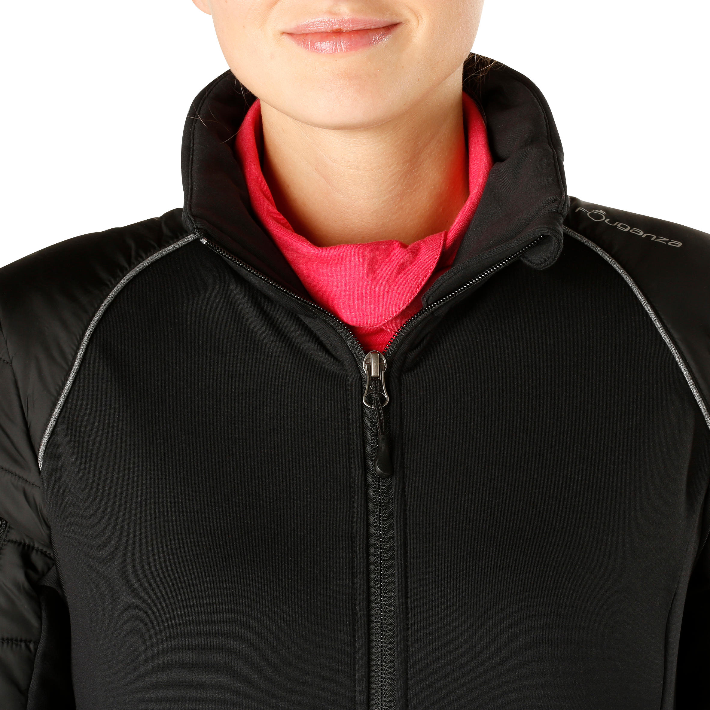 Safy Women's Horse Riding Bi-Material Jacket - Black 6/15