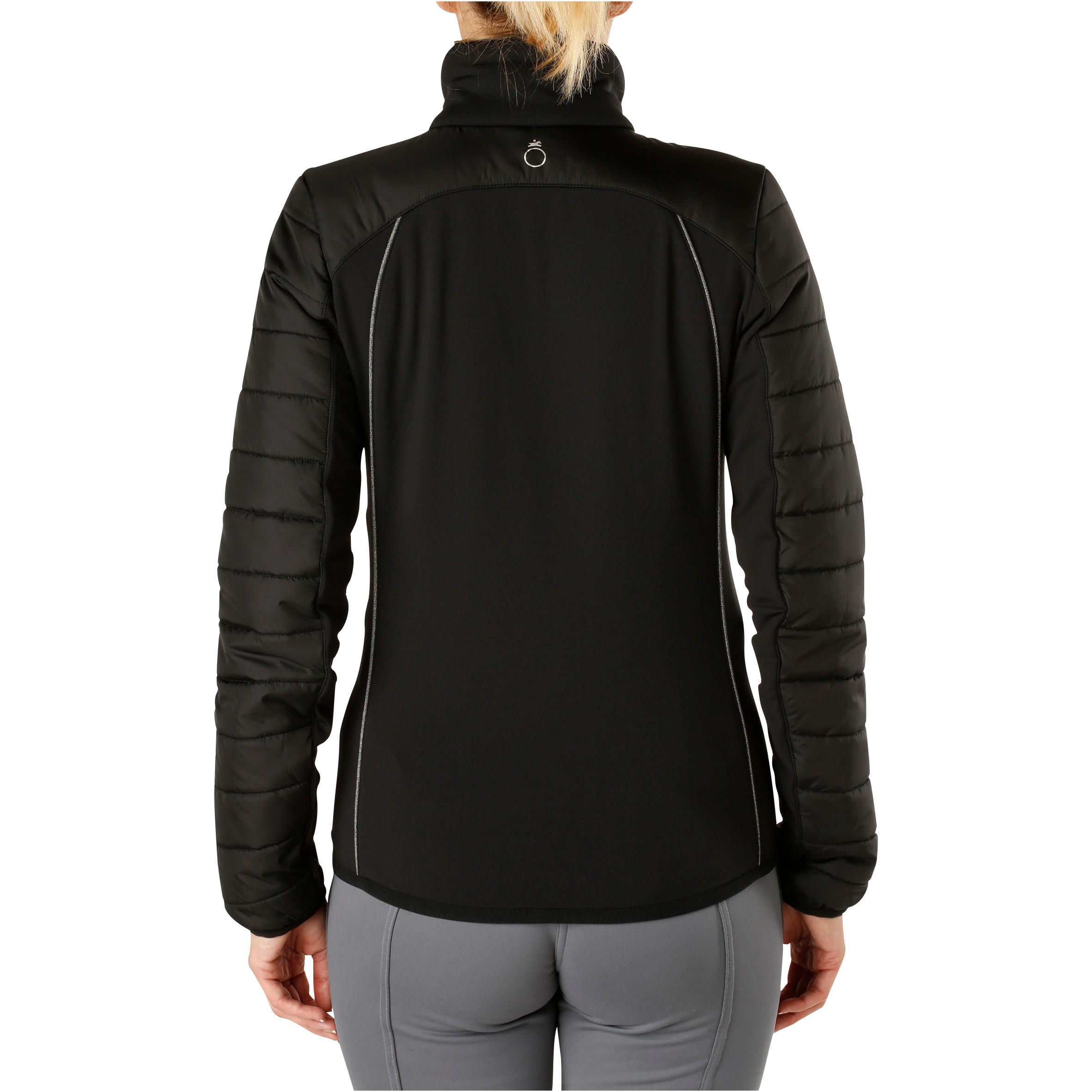 Safy Women's Horse Riding Bi-Material Jacket - Black 4/15