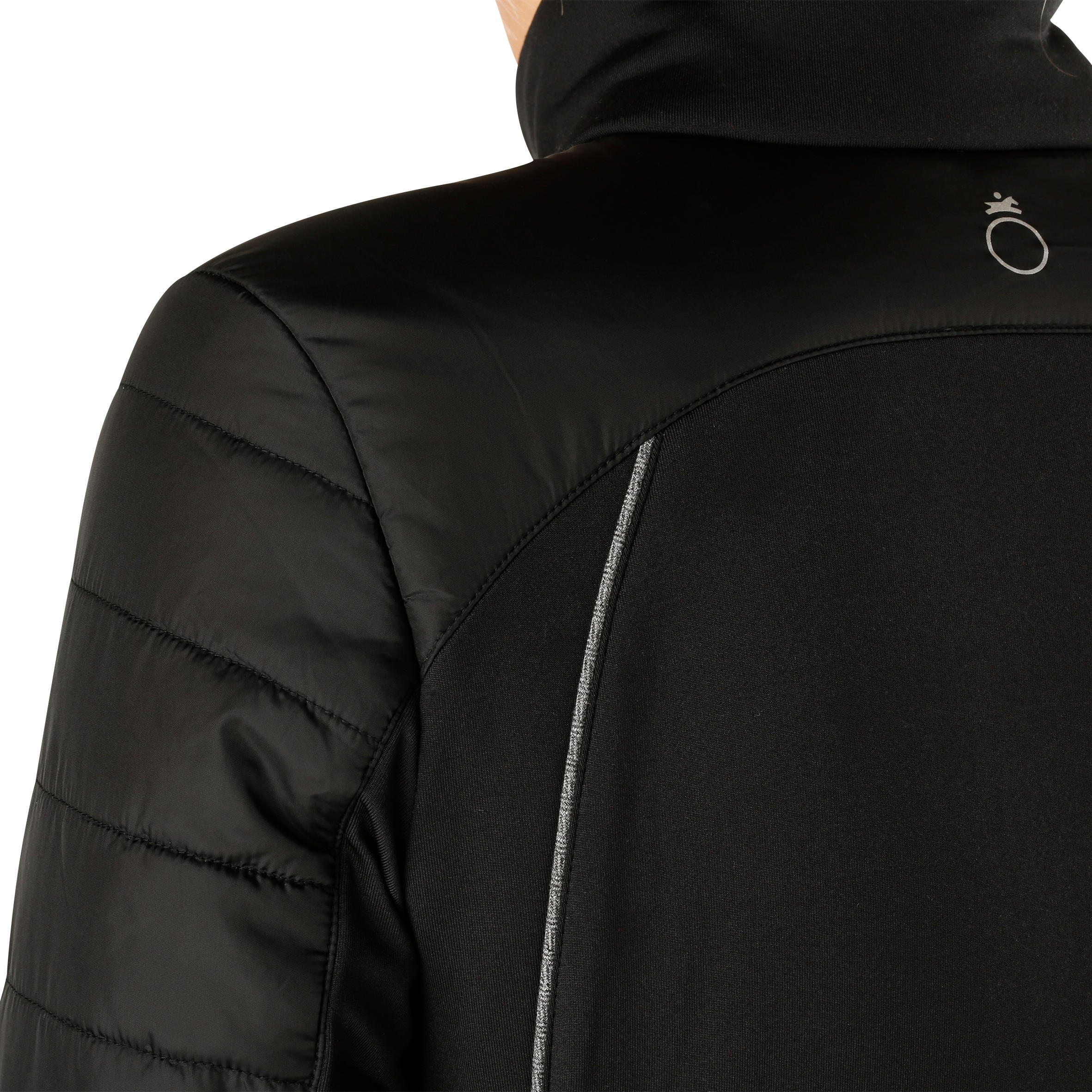 Safy Women's Horse Riding Bi-Material Jacket - Black 15/15